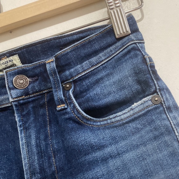 Citizens of Humanity Premium Vintage Rocket High Rise Skinny Denim Shorts 24 - Picture 3 of 12